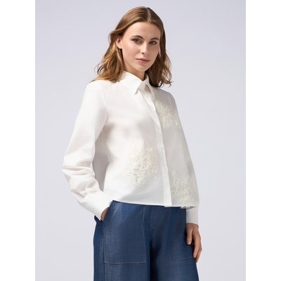 Chemise réalisée en popeline de coton mélangé OLTRE