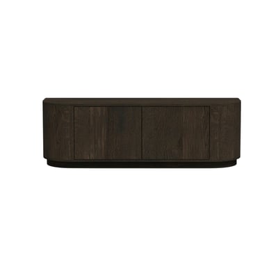 Meuble TV design en chêne, 2 portes LOREN PIER IMPORT