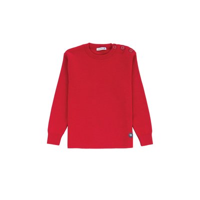 Pull Marin à boutons dorés en laine RIEC KIDS ARMOR-LUX