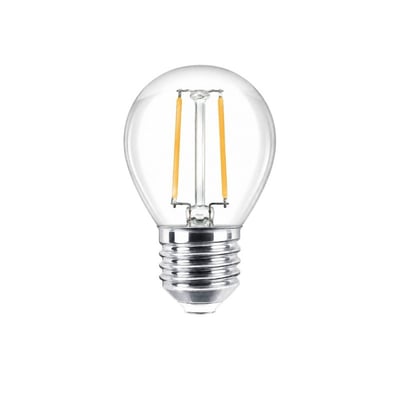 Ampoule E27 Filament Led 2W Ronde Blanc Chaud MILLUMINE