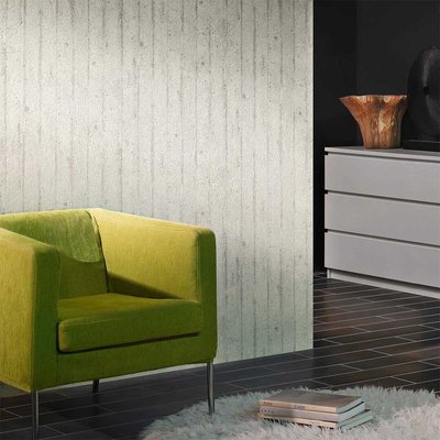 Papier peint  -  - Effet béton gris HOME MAISON