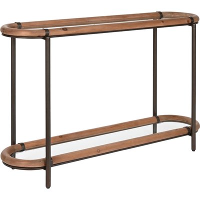 Console en bois et verre, design épuré RECOLLECTION