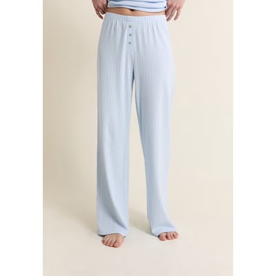 Pantalon de pyjama en coton en pointelle KATELL ETAM