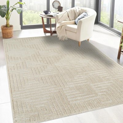 Tapis salon et chambre tissé motif géométrique ELEGANCE D UN AMOUR DE TAPIS