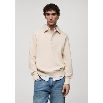 Sweat polo en coton gratté regular-fit MANGO MAN
