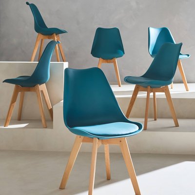 Chaise scandinave acier (lot de 6) NILS SWEEEK
