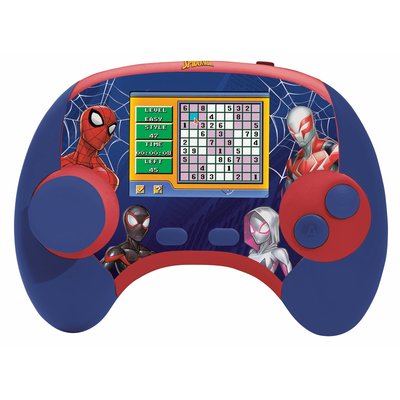 Power Console® SpiderMan,console de jeux éducative bilingue français-anglais LEXIBOOK