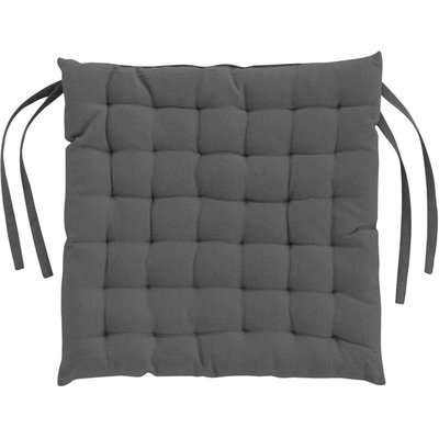 Galette de chaise polycoton unie C DESIGN HOME TEXTILE