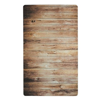 Tapis de cuisine imprimé bois  WOODY VINYLE - vinyle antidérapant THE DECO FACTORY