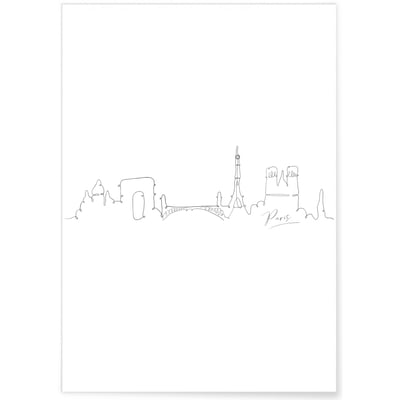Affiche Line Art Paris L'AFFICHERIE