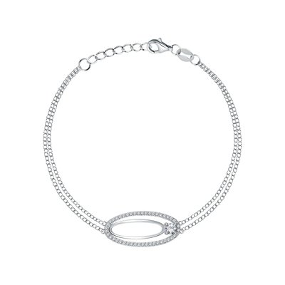 Bracelet en argent 925 et oxyde de zirconium CLEOR