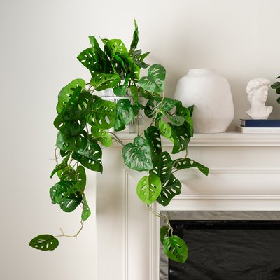 Artificial Trailing Real Touch Monstera Plant SO'HOME