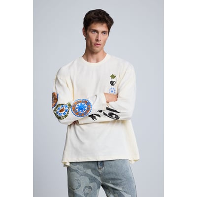 T-shirt à manches longues imprimé DESIGUAL