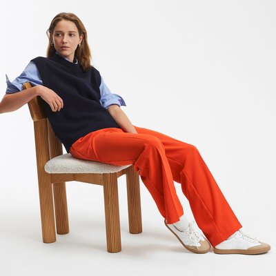 Pantalón ancho, de crepé de poliéster LA REDOUTE COLLECTIONS