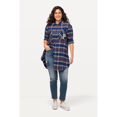 Veste à carreaux, col chemise ULLA POPKEN