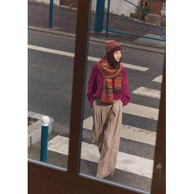 Écharpe tricôtée multicolore LA FEE MARABOUTEE