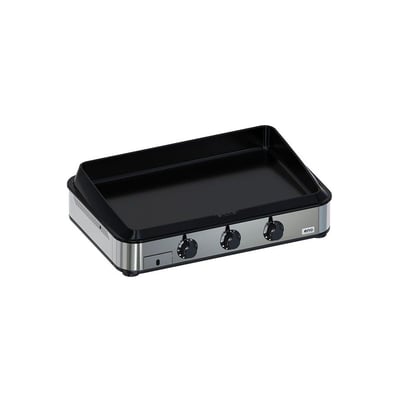 Plancha gaz 80 cm Inox 3 brûleurs à poser, 69x40 cm ENO