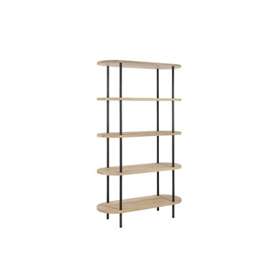 Bibliothèque en bois de manguier et en métal 5 tablettes - SALI HELLIN, DEPUIS 1862