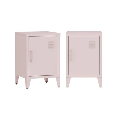 Table de chevet industrielle 1 porte (lot de 2) SOHO SWEEEK