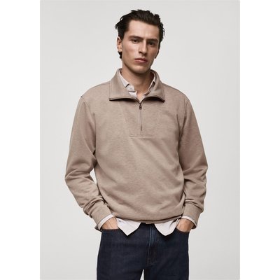 Sweat-shirt regular-fit col zippé MANGO MAN