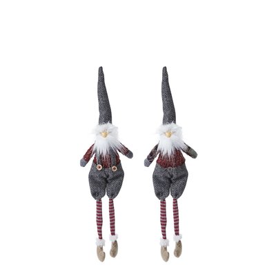 Set de 2 suspensions figurines pères noël artificielles H28 SIA DECO