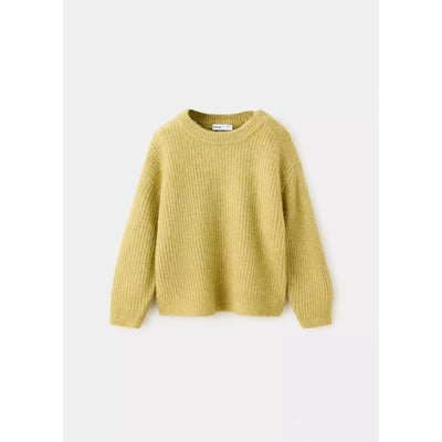 Pull-over maille côtelée boutons épaule MANGO BABY