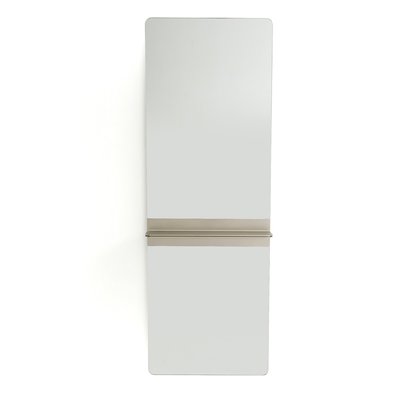 Specchio con ripiano in metallo ferro, H170cm, Ovata AM.PM