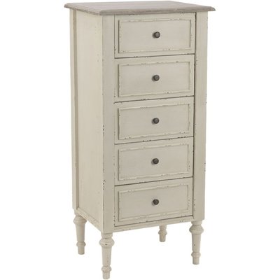 Chiffonnier 5 tiroirs en bois MDF AMADEUS