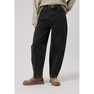 Jean noir barrel femme en 100% coton SUNNY DEELUXE