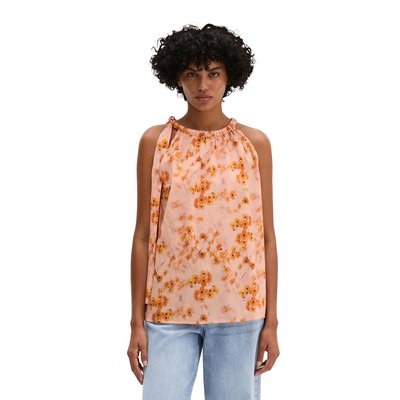 Blouse sans manches relaxed en voile de coton imprimé MARC O'POLO