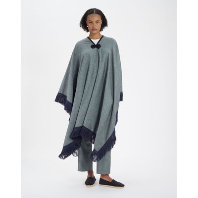 Poncho Gonzalo en lin mélangé gris INES DE LA FRESSANGE PARIS