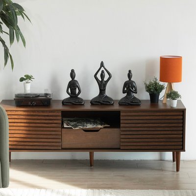 Декор для интерьера деревянный, фигурка йога SO'HOME