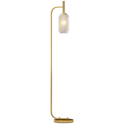 Lampadaire Métal Or HOMCOM