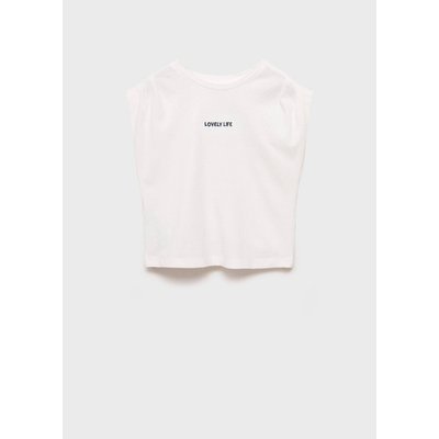 T-shirt message plis épaules MANGO KIDS