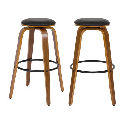 Lot de 2 tabourets de bar 78 cm en cuir synthétique - ARTHUS RENDEZ-VOUS DÉCO