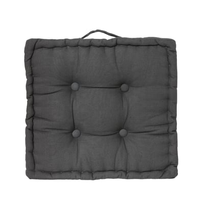 Coussin de sol 40 x 40 cm Horizon uni gris EDEN