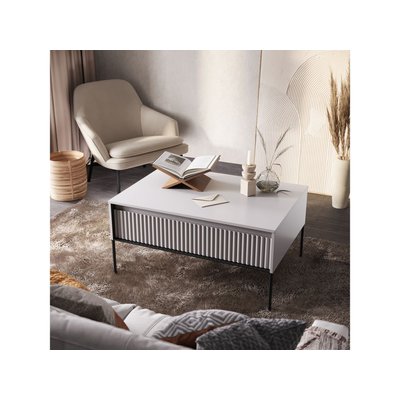 Table basse rectangle en panneaux de particules, LENARA BOBOCHIC
