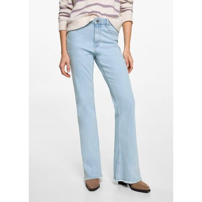 Jean flare ourlet effiloché MANGO TEEN