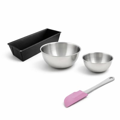 Set de 4 ustensiles de pâtisserie moule à gâteaux bol et spatule ZENKER