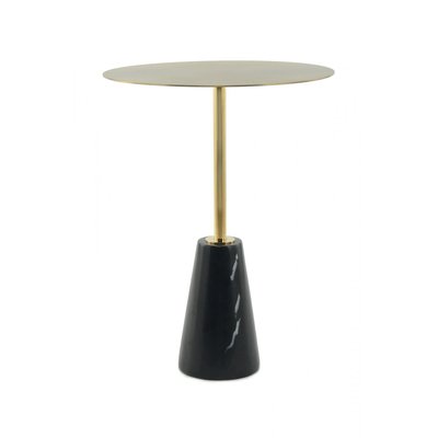 Table d'appoint en acier, pied marbre, Oscar ARTE ESPINA