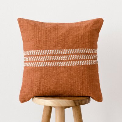 Coussin 100% Coton Rayures -MELA KENAY