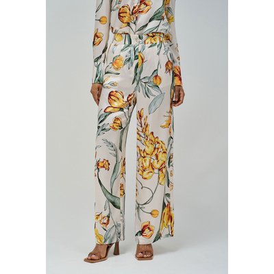 PANTALON DROIT EN TISSU FLORAL SALSA JEANS
