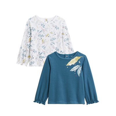Lot de 2 t-shirts enfant manches longues Bianca PETIT BEGUIN