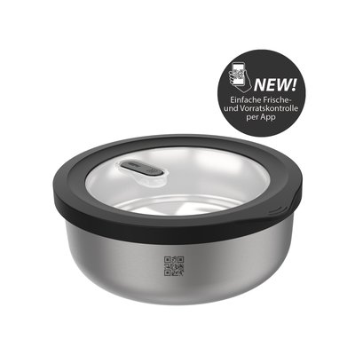 Boîte de conservation fraîcheur PROVIDO, circulaire, 2.000 ml (Contrôle de la fraîcheur et des stocks via application) GEFU