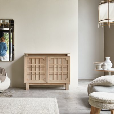 Buffet en chêne massif 120 cm BODI TIKAMOON