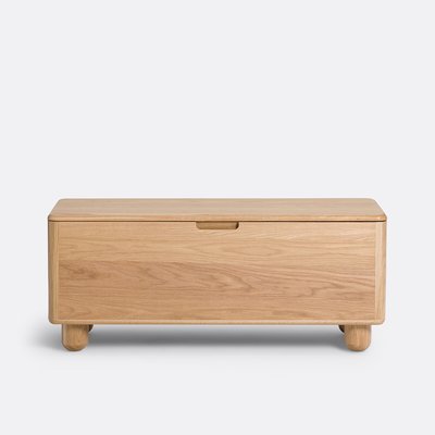 Banc/coffre de rangement chêne arrondi, Piero LA REDOUTE INTERIEURS