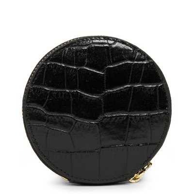 Portefeuille zippé CUBE CROCO SEQUOIA