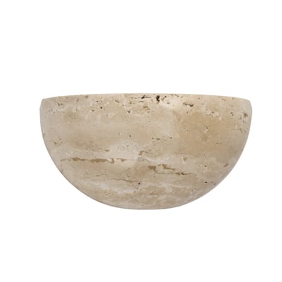 Applique LED demi-sphère travertin - SÈVE KOSILUM