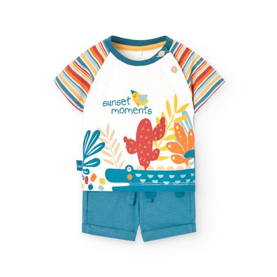 Ensemble t-shirt imprimé et pantalon court BOBOLI