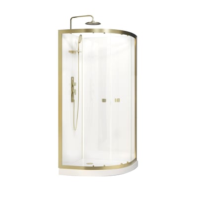 Cabine de douche design doré en aluminium HOME MAISON